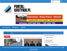 Tablet Screenshot of portal-gostynin.pl